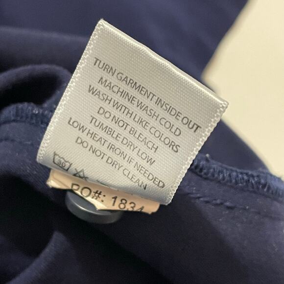 FIGS Nala Short Sleeve Scrub Polo Top - Blue - XS - Picture 8 of 10